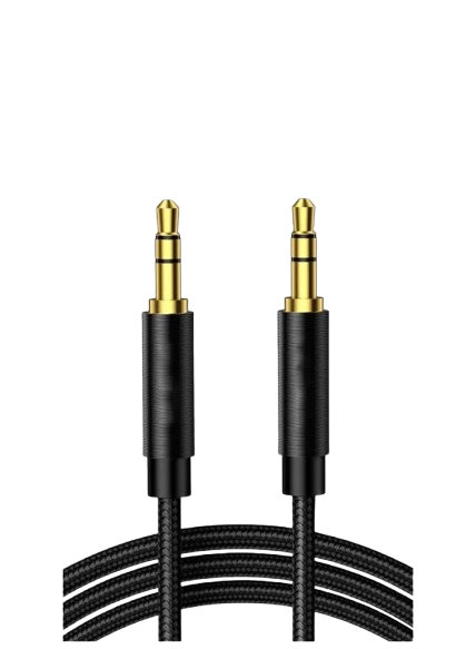 Aux Cable 3.5mm Audio Cable Flexible Braided Male to Male Lead Auxiliary Jack
