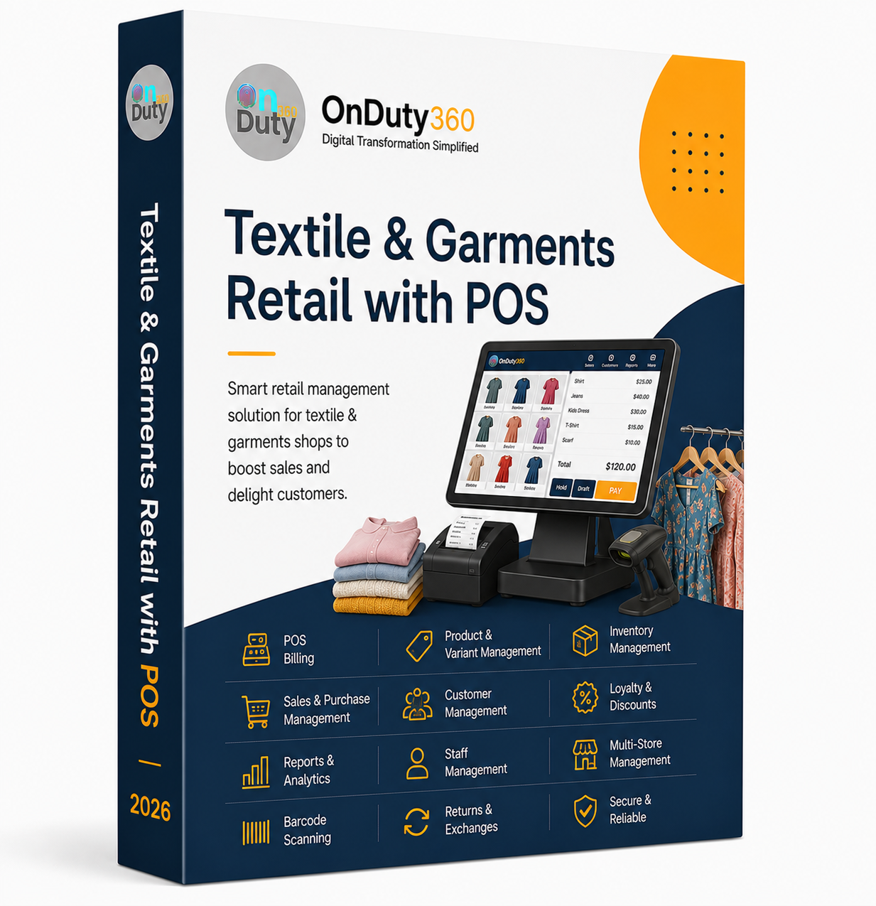 OnDuty360 Textile & Garments Retail Management System with POS (2026 Edition)
